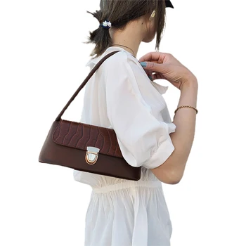 

Women Solid Color Shoulder Bag Ladies Girls Fashion Casual Handbag Purses for Shopping Travel Party