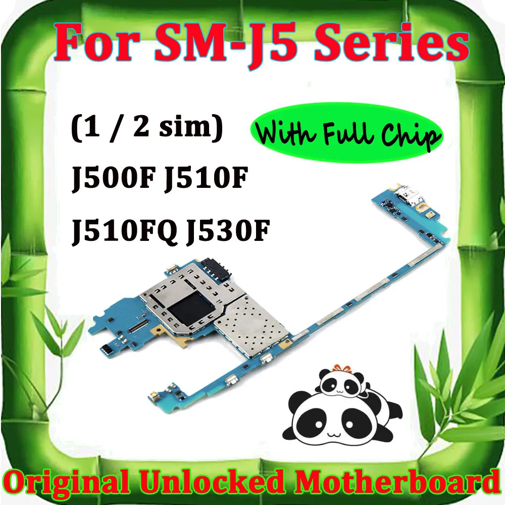 Оригинальная материнская плата для samsung Galaxy J5 J510F J500F J530F разблокированная материнская плата с полным чипом основная логическая плата Android