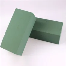 Цветочные пенопластовые блоки, держатель цветка кирпича флорист цветок пенопласт зеленые кирпичи применяется сухой или влажный для искусственных цветов