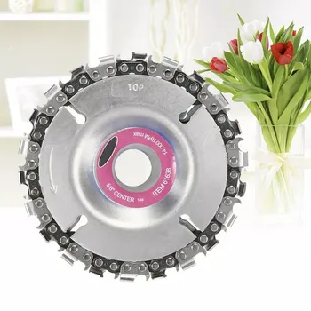 

4 Inch 22 Tooth Diameter Grinder Disc Fine Chain Saw Angle Carving Culpting Wood Plastics for 100-125 Angle Grinder
