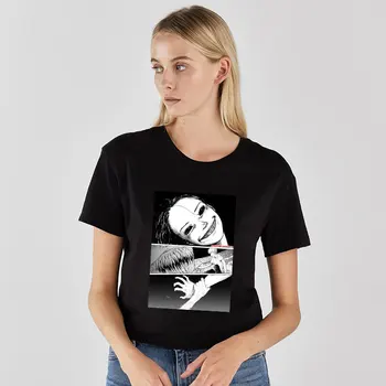 

Cool Shintaro Kago Comic T Shirt Man Manga Junji Ito Tee Tops Unisex Terror Aesthetic Design Short-sleeve Japanese Anime T-Shirt