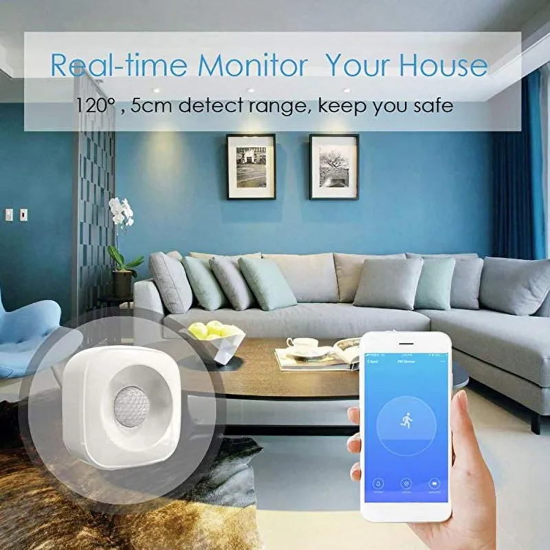 WiFi PIR Motion Sensor For Home Office Security Alarm Compatible With TUYA IFttt