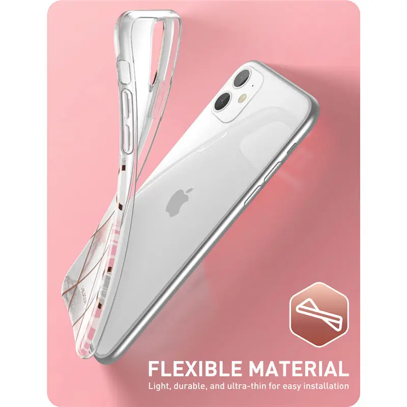 i-Blason For iPhone 11 Case 6.1 inch( Release) Cosmo Lite Stylish Hybrid Premium Protective Slim Bumper Marble Back Cover