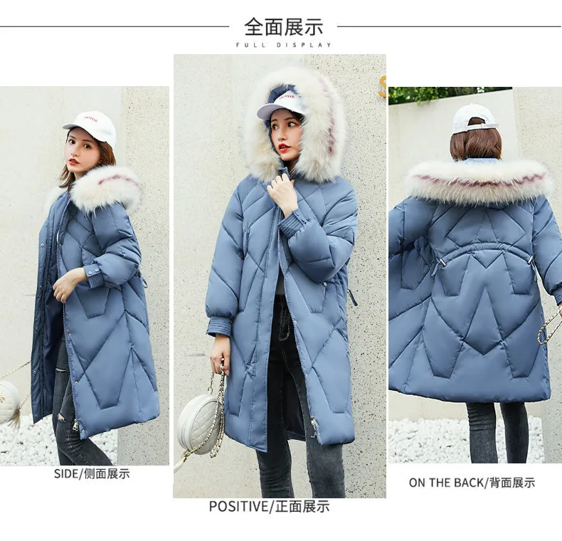 Зимняя женская куртка из новой коллекции, зимняя хлопковая стеганая одежда, свободный пуховик с капюшоном, хлопковая стеганая куртка с тяжелым мехом ins