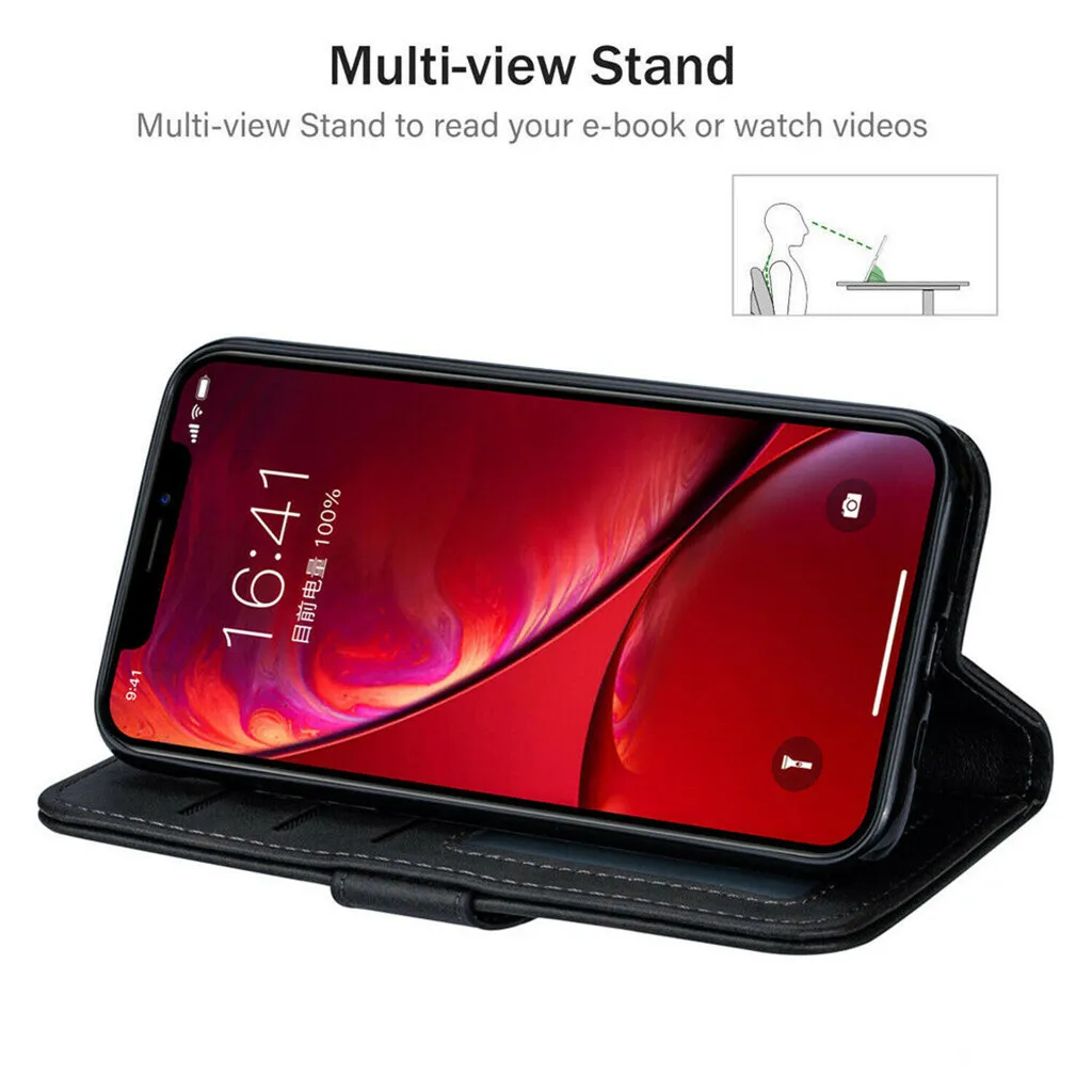 Роскошный чехол-бумажник на магнитной застежке для IPhone 11Pro MAX, кожаный бумажник на молнии с отделениями для карт, флип-чехол для IPhone 11