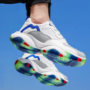 

Men's mesh breathable sports shoes casual shoes durable outsole coach Personalized color bottom tide sneakers men's shoes shoes