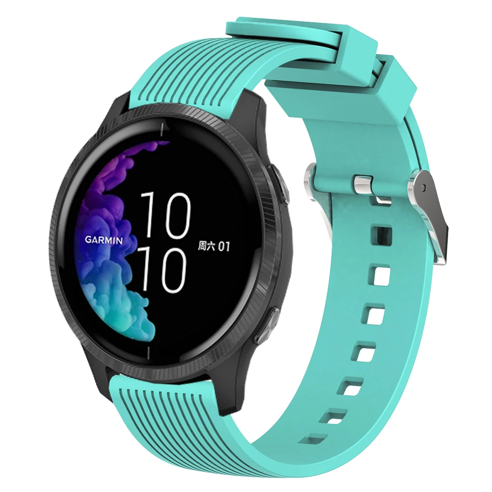 UEBN 20 мм силиконовый ремешок для Garmin Venu vivoactive 3 браслет для Garmin Move 3 Forerunner 245 сменный ремешок для часов
