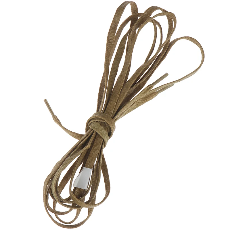 1Pair Waxed Flat Shoelaces Leather Waterproof Casual Shoes Laces Unisex Boots Shoelace Length 140 160 180CM