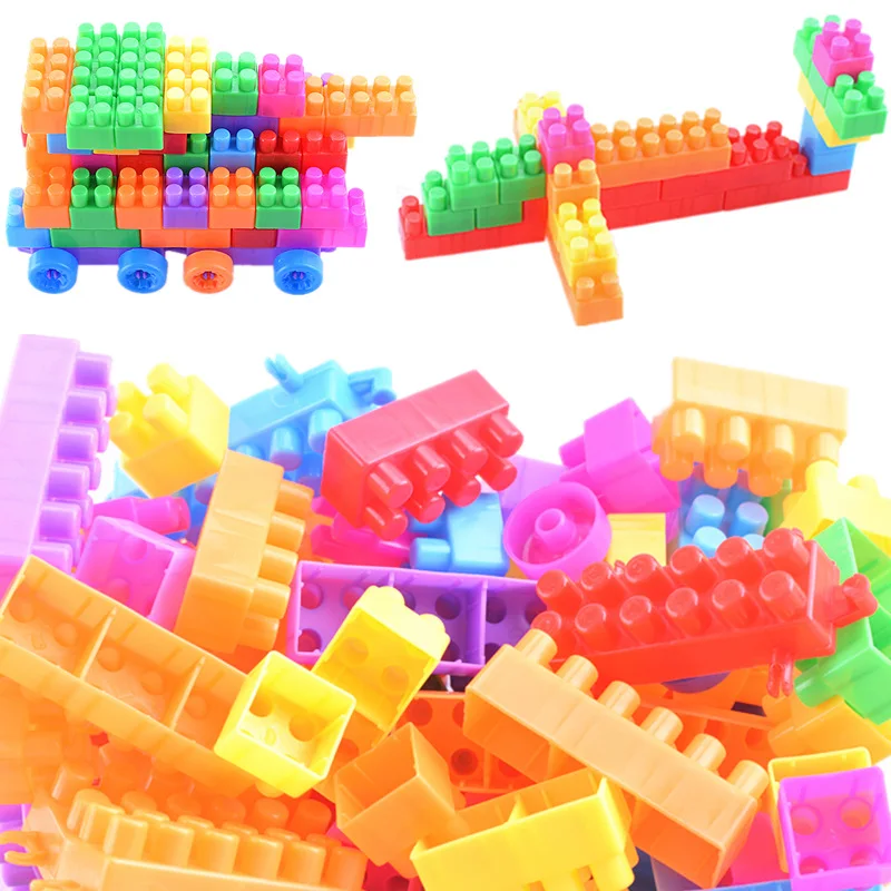 

Yiwu Hot Selling Children Granule Building Blocks Flexible Magic Fight Inserted Children 3-6 a Year of Age Plastic Toy Early Chi