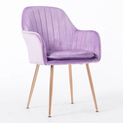 Современный минималистский дом кресло мульти цвет стул бархат ткань среднего назад менеджер компьютерное кресло металлический стул B551