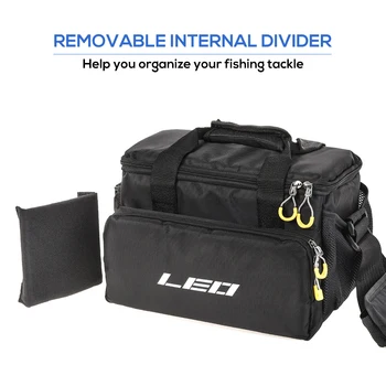 

Multifunctional Fishing Tackle Bag Fishing Accessories Padded Storage Bag Case Carp Fishing Shoulder Bag with 5 Tackle Boxes