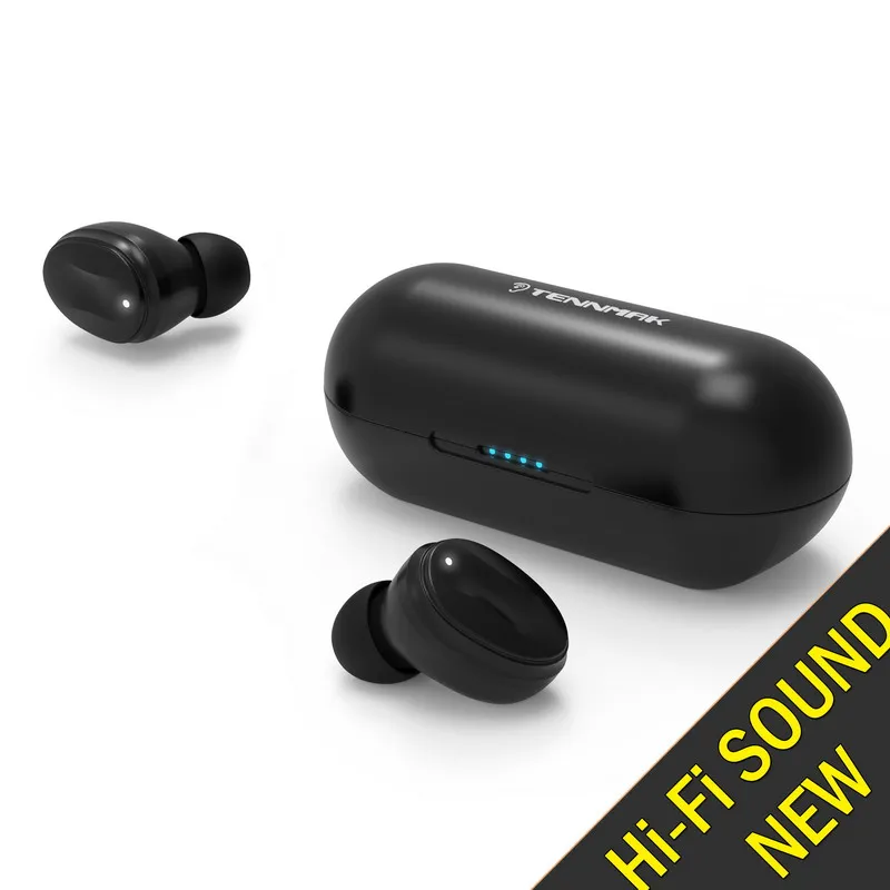 

TENNMAK True Wireless Earbuds TWS06 - Bluetooth 5.0 Stereo Hi-Fi Sound with Deep Bass Wireless Earphones Built-in Mic Headset