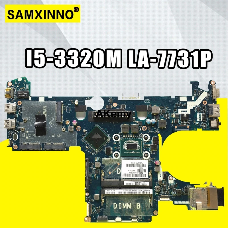 

For DELL E6230 Laptop Motherboard I5-3320M LA-7731P CN-05CDR9 CN-039GJ4