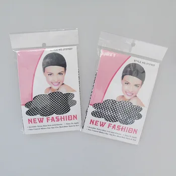 

2pcs Good Quality Beauty Wig New Black Wig Hair Net Stretchable Elastic Hair Nets Snood Wig Cap Cool Mesh Cosplay G0905