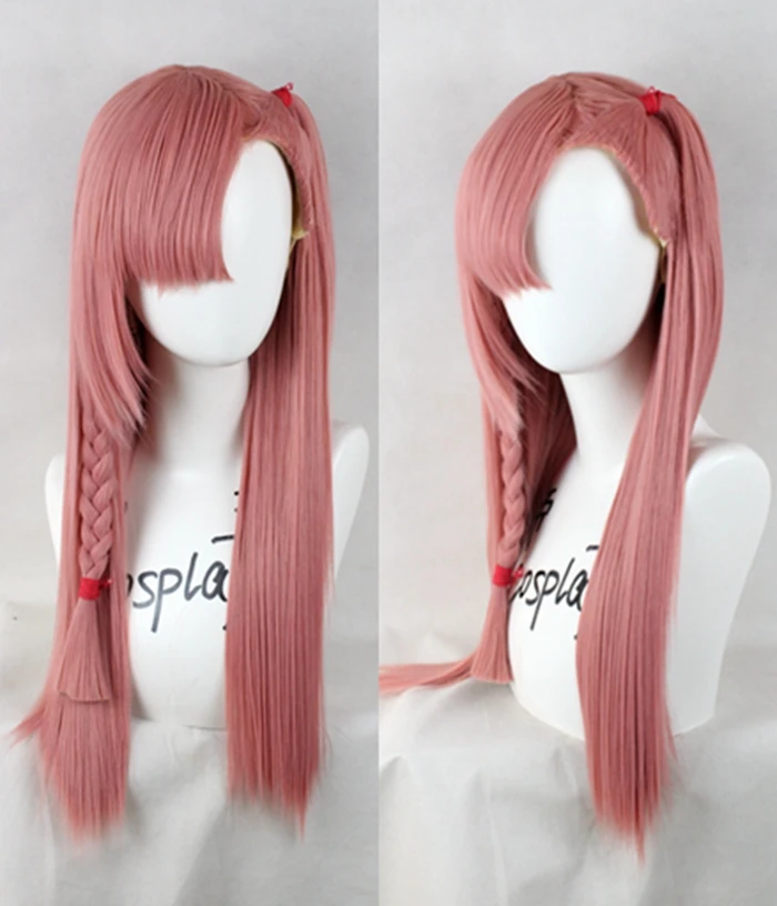 wig Карнавальный костюм для девочек с фронтальной линией Negev, платье, Униформа, наряд и парик, полный комплект, костюм для Хэллоуина, рождественской вечеринки для женщин и мужчин - Цвет: wig