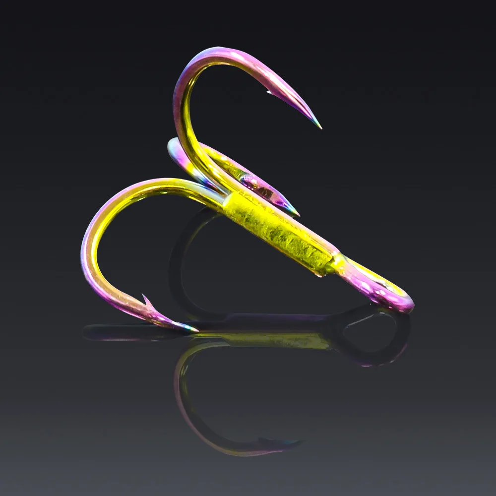 

Lure Only Color Hook Fishing Tackle Store Fishing Gear Angling Supplies Steel Hook Treble Hook