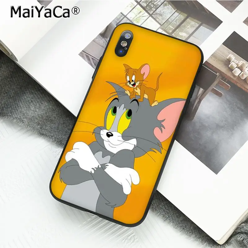 MaiYaCa Том и Джерри чехол для телефона для iphone 11 Pro 11Pro Max X XS MAX 6 6S 7 7plus 8 8Plus 5 5S XR - Цвет: A6