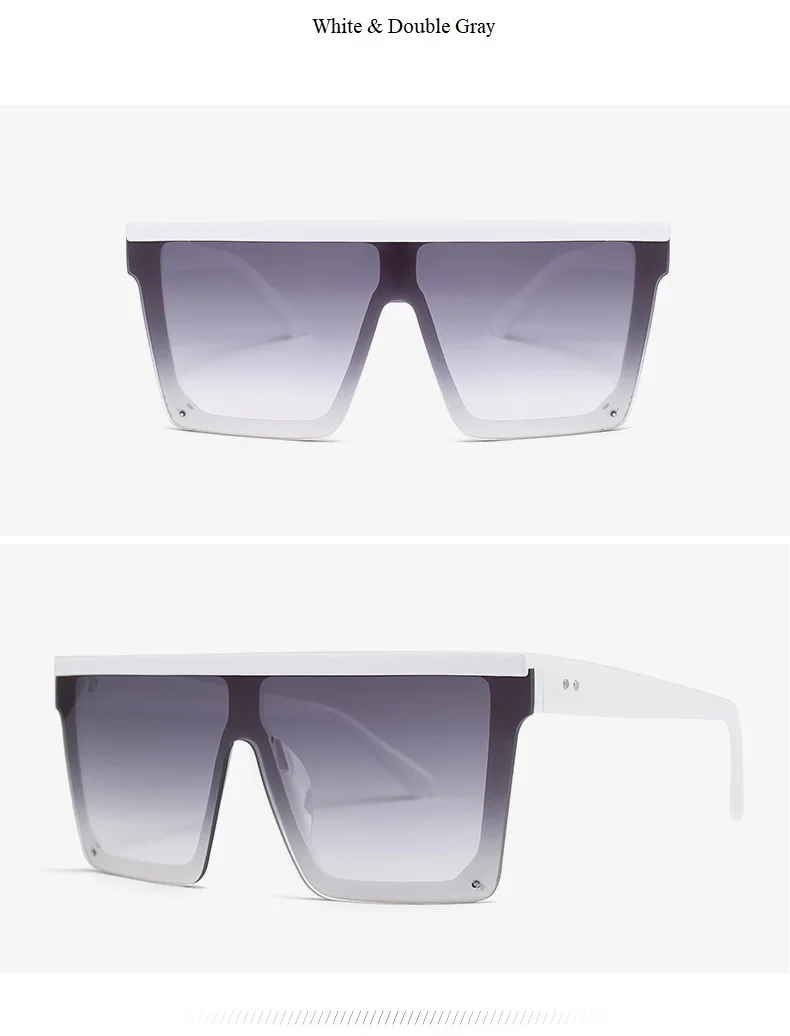 Australia Fashion Brand Sunglasses For Women Luxury Men Square Sunglasses Vintage Rivet Flat Mirror Glasses Oculos