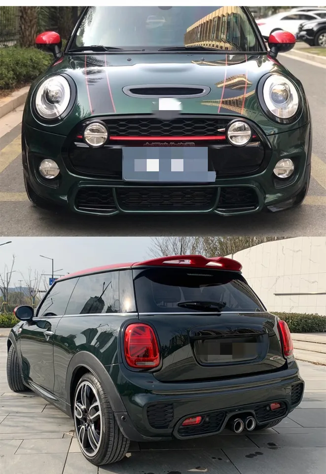 BMWミニクーパーF55ヘッドライト、テールライト、グリル、ブラック 5個