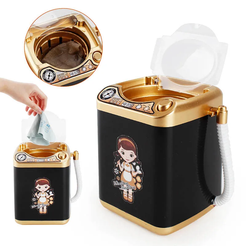 Мини электрическая стиральная машина игрушки Дети ролевые игры дом игрушки кукольный домик миниатюрная стиральная машина Кисть для макияжа чистящие игрушки для детей