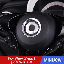 Автомобильный руль ЦЕНТР наклейка крышка декоративные наклейки украшение интерьера кольцо для Smart 453 Fortwo Forfour автомобильные аксессуары