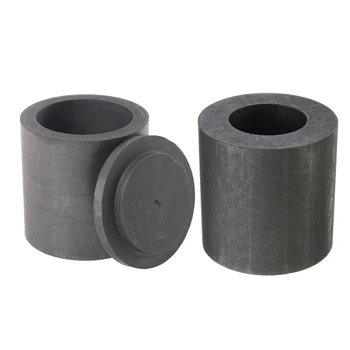 

2 Pcs Casting Mold: 1 Pcs Pure Graphite Crucible Melting Gold Silver Copper Metal 30X30Mm & 1 Pcs High Purity Graphite Melting C