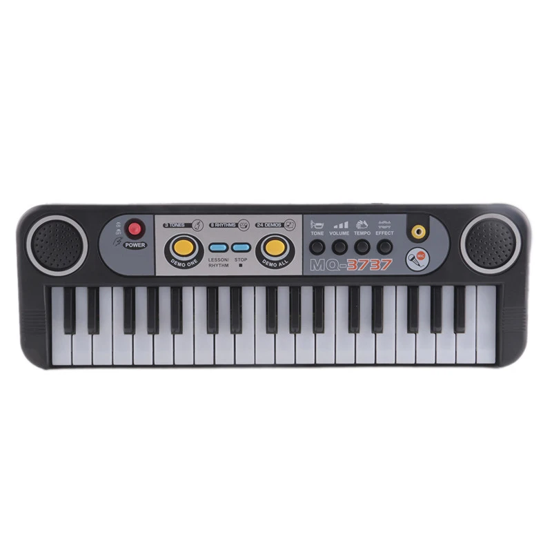  Mini 37 Keys Electone Keyboard Learning Musical Instruments Toys With Microphone Early Educational 