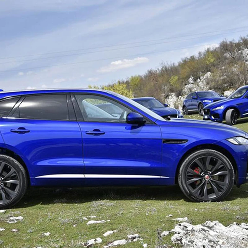 

High Quality 6PCS ABS Chrome Car Side Door Molding Trim For Jaguar F-Pace 2016 Accessories Car-Styling