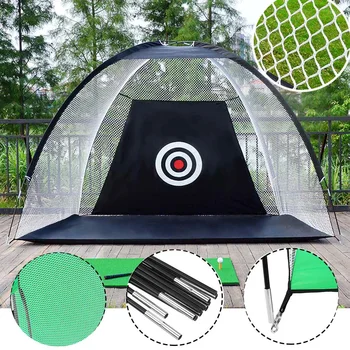 

1M Foldable Golf Training Aids Net Detachable Swing Hitting Golf Trainer Cage Practice Net Indoor Outdoor Sport Golf Accessories