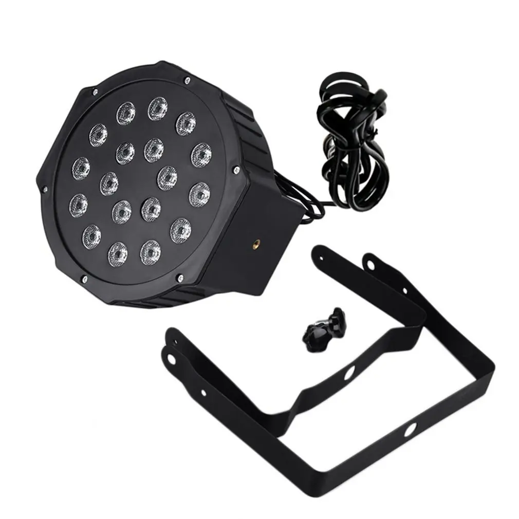 

ICOCO Professional LED Stage Lights 18 LED RGB PAR DMX Stage Lighting Effect DMX512 Master-Slave Flat for DJ Disco Party KTV New