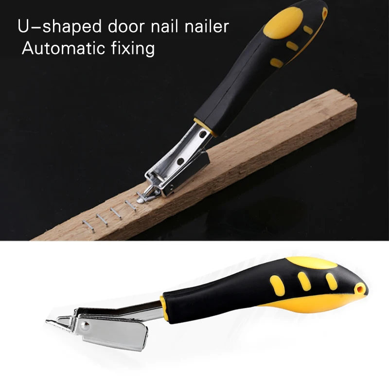 Durable Staple Multifunction Metal Updated Wooden Door Staple Remover Tool Parts Home Improvement Black Yellow