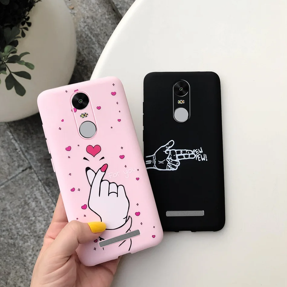 For Xiaomi Redmi Note Case Cartoon Cactus Banana Printed