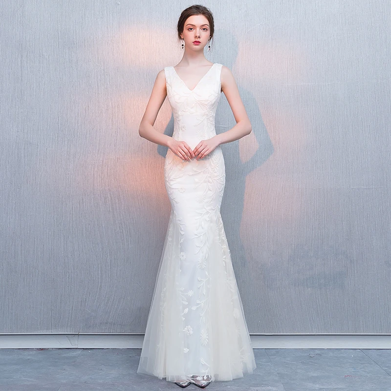 Изысканное женское вечернее платье, сексуальное, цвета шампанского, Qipao, короткое, до Cheongsam, элегантное, с расклешенными рукавами, Сетчатое, Vestidos De Festa