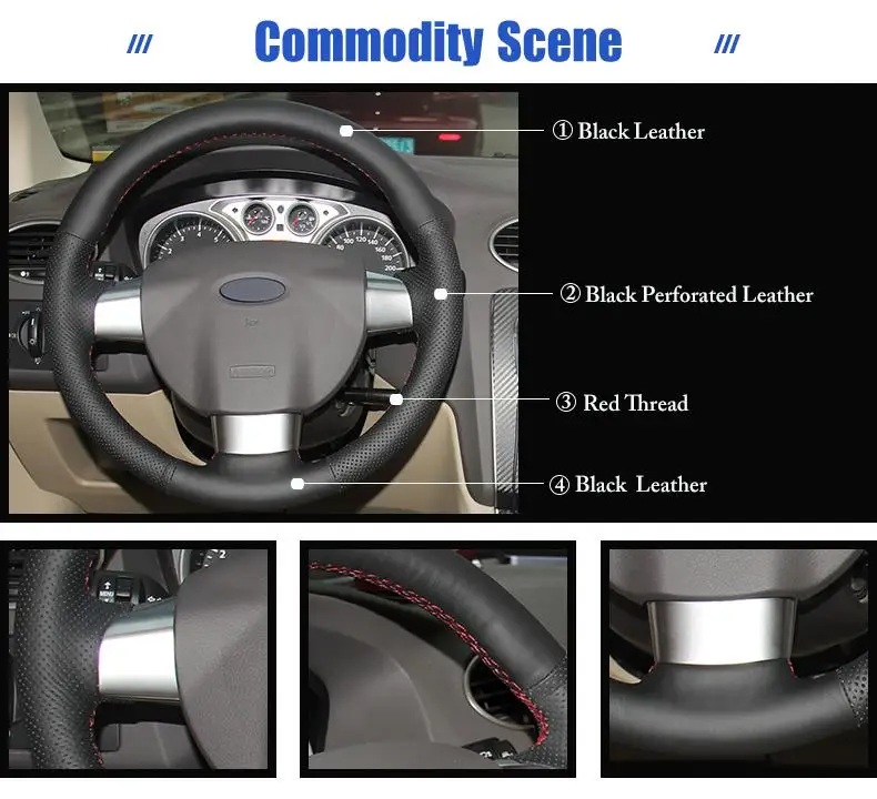 for Ford Focus steering wheel cover