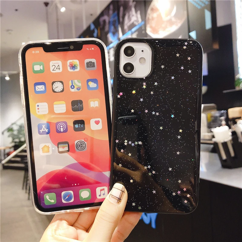 Роскошный прозрачный чехол для iphone 11 Pro 6 6s 8 7 Plus XR X XS Max Прозрачный Мягкий ТПУ