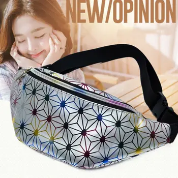 

fashion Waist bag Fanny Pack Women PU Leather money Belt Zipper Casual Chest Bag