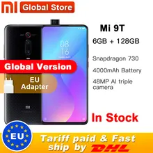 Глобальная версия Xiaomi mi 9T(Red mi K20) 6GB 128GB Смартфон Snapdragon 730 48MP задняя камера всплывающая фронтальная камера
