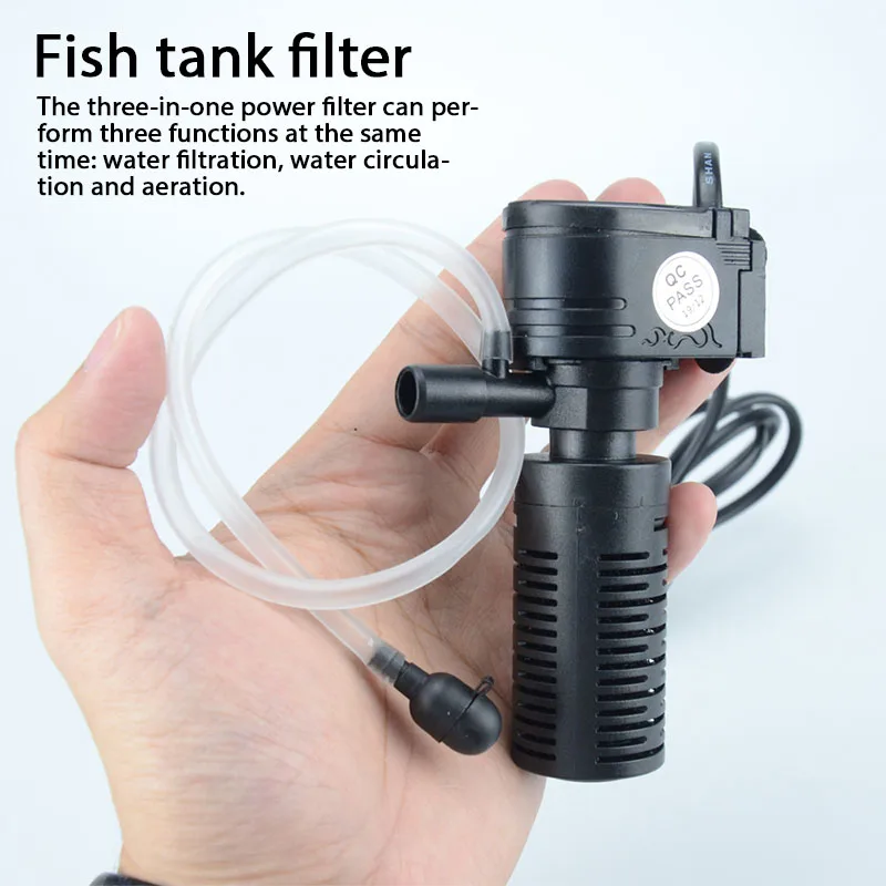 Mini bomba para acuario, 2W, para filtro de esponja, flujo de agua, aumenta el aire, precio bajo, pecera