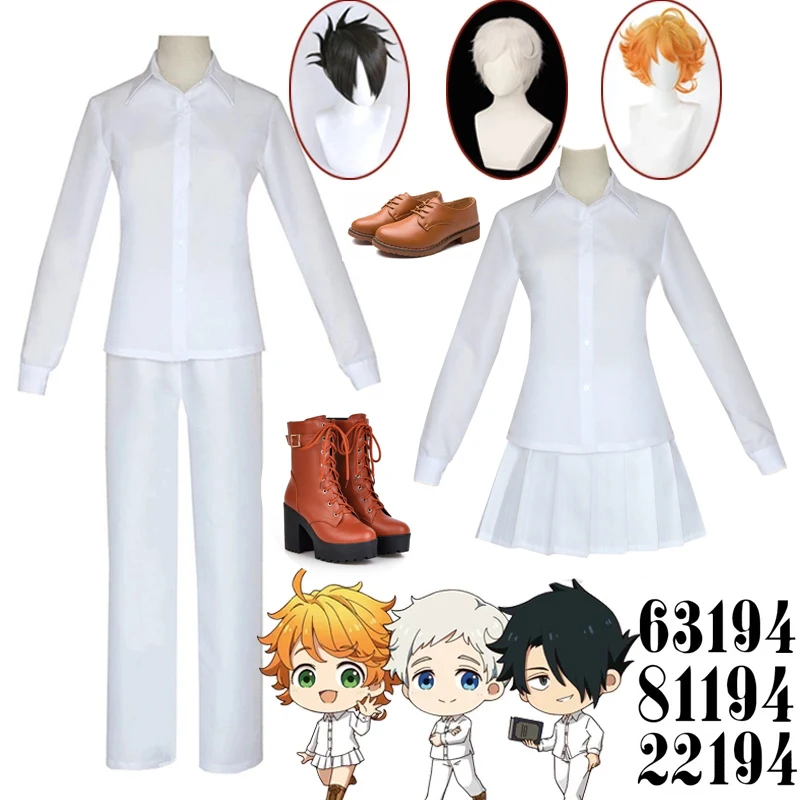 2021 Anime The Promised Neverland Emma Norman Ray Figure Character Decor  Student Cosplay Stand Model Plate Cartoon Desktop Toy - Costumes Badge -  AliExpress