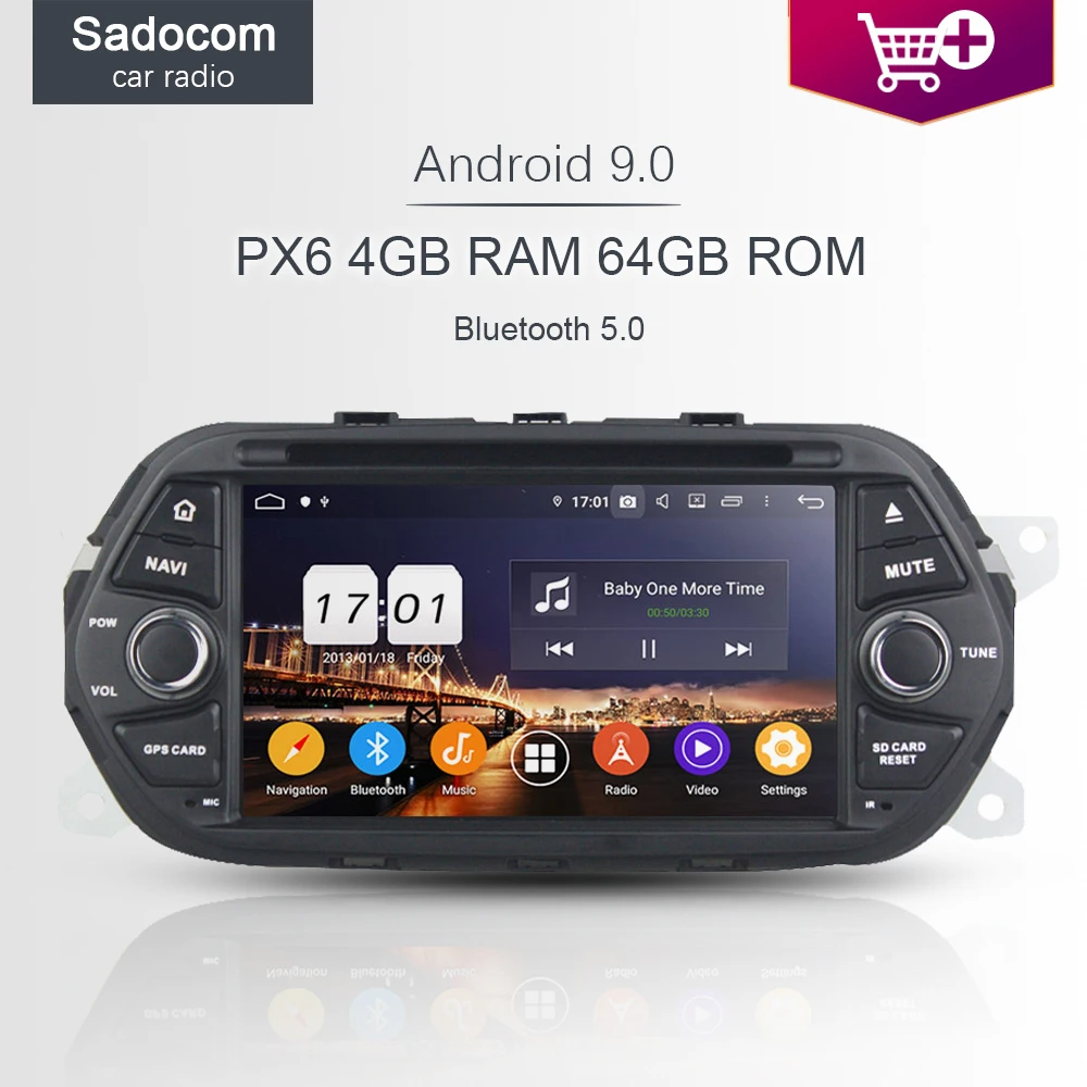 PX6 IPS 1 din Android 9 0 автомобильный DVD плеер 8 ядер 4 Гб + 64 GPS ГЛОНАСС карта Авторадио 5 для