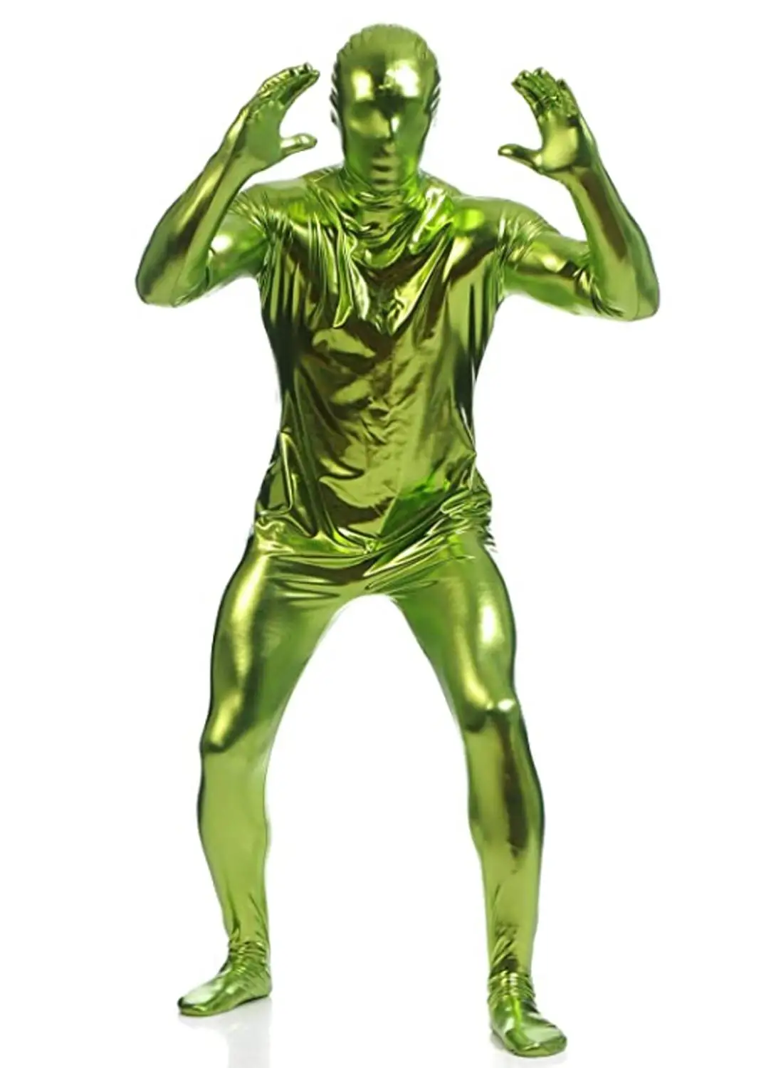 Цельнокроеный костюм Ensnovo Zentai в стиле унисекс блестящий зентай с металлическим