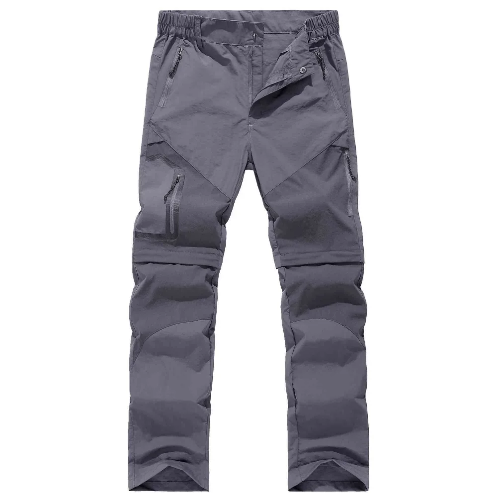 Новинка, уличные походные брюки для мужчин и женщин, тянущиеся быстросохнущие водонепроницаемые брюки для мужчин, походные альпинистские брюки для кемпинга, рыбалки, трекинга - Цвет: Серый