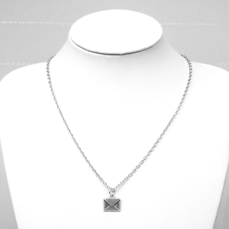 1pcs/lot Envelope necklace Charm pendant Jewelry Postman Secret Message |