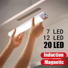 Sensor Light Wireless PIR Motion Sensor Light Infrared Sensor Light Super Bright Strip Light Used Closet Cabinet Wardrobe Stairs