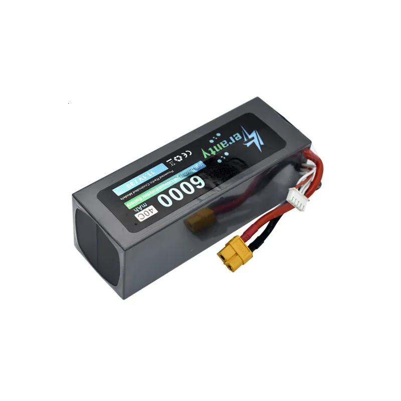 Teranty power 11,1 v 6000maH 40C Lipo аккумулятор для радиоуправляемого дрона, лодки, квадрокоптера, запасные части 3s 5200mah 11,1 v батареи T/XT60 разъем