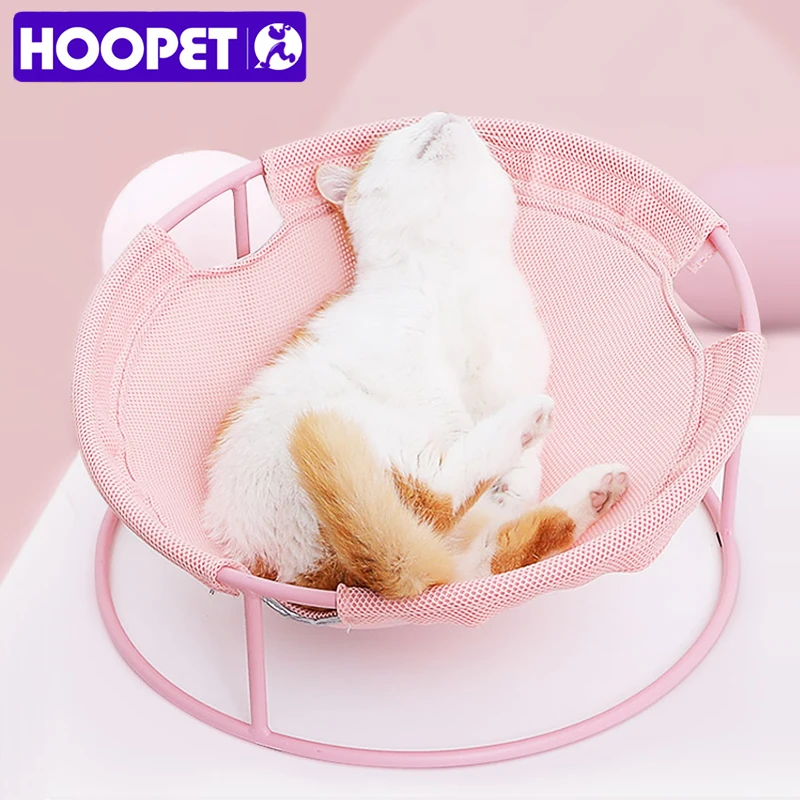 HOOPET кровать для питомца кошки четыре сезона универсальная кошка Летняя Сетка для кошек кровать Съемная стирка летний гамак глубокий сон