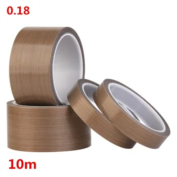 

1PC Teflon Resistant High Temperature Adhesive Cloth Insulation 300 Degree Vacuum Sealing Machine Teflon Tape 10 meter*0.18mm