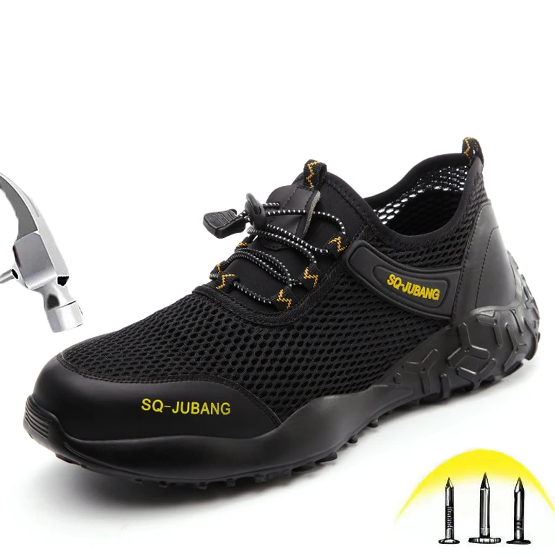 Steel Toe Indestructible Shoes Men Women Mesh Puncture Proof Safety