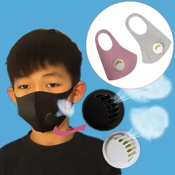 

1/5pcs Children'S Masks Anti-Dust Protective Mask Anti-Odor Anti-Spit Mask Anti-Fog Washable Mask With Breathing Valve
