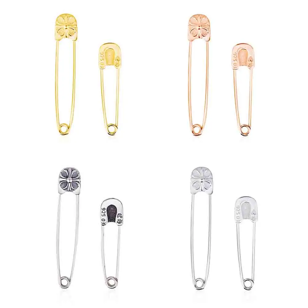 MultifunctionFashionSafetyPinsBrooch925SilverPinCraftSewing